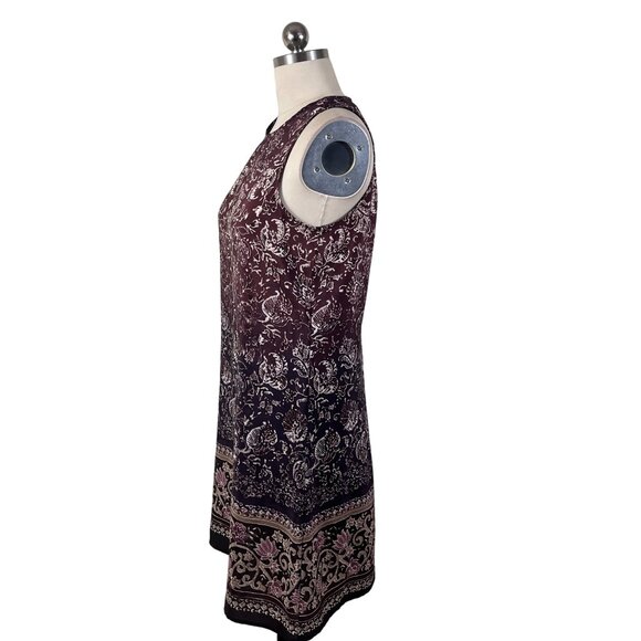 VTG Y2KSarah Richards  Dress Womens 9 Brown Sleeveless Floral Grunge 90s Cottage - Picture 3 of 9